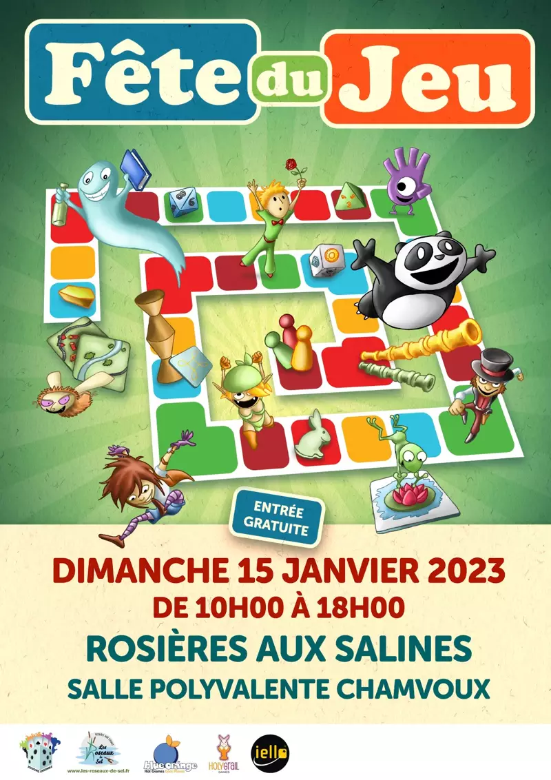 Affiche officielle FÃªte du Jeu de RosiÃ¨res-aux-Salines 2023