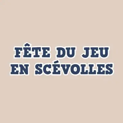 Logo Fête du jeu en Scévolles 2022