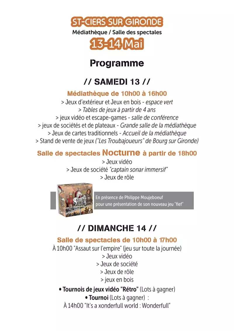 Official poster FÃªte du jeu Saint-Ciers-sur-Gironde 2023