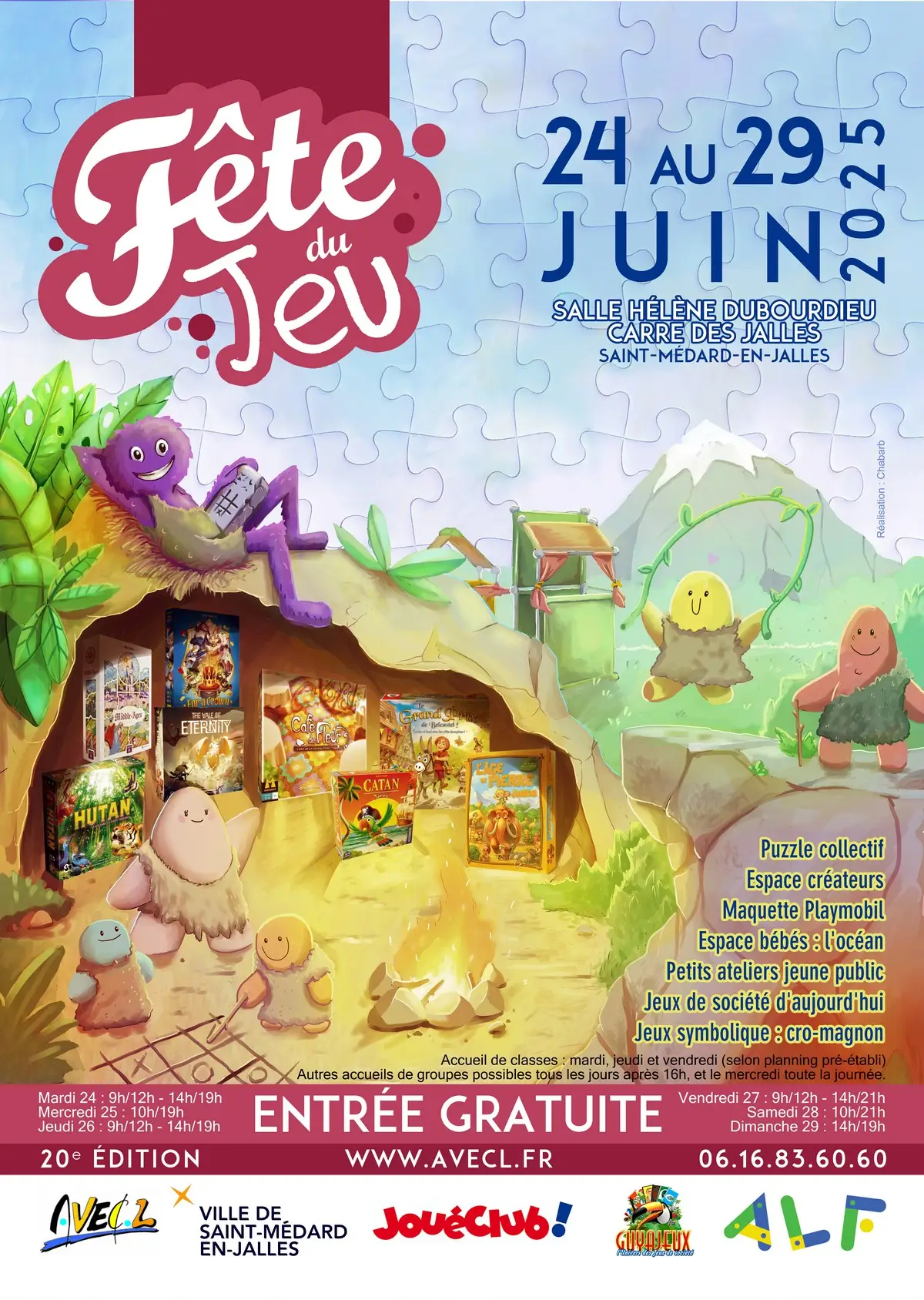 Official poster Fête du jeu Saint-Médard-en-Jalles 2025