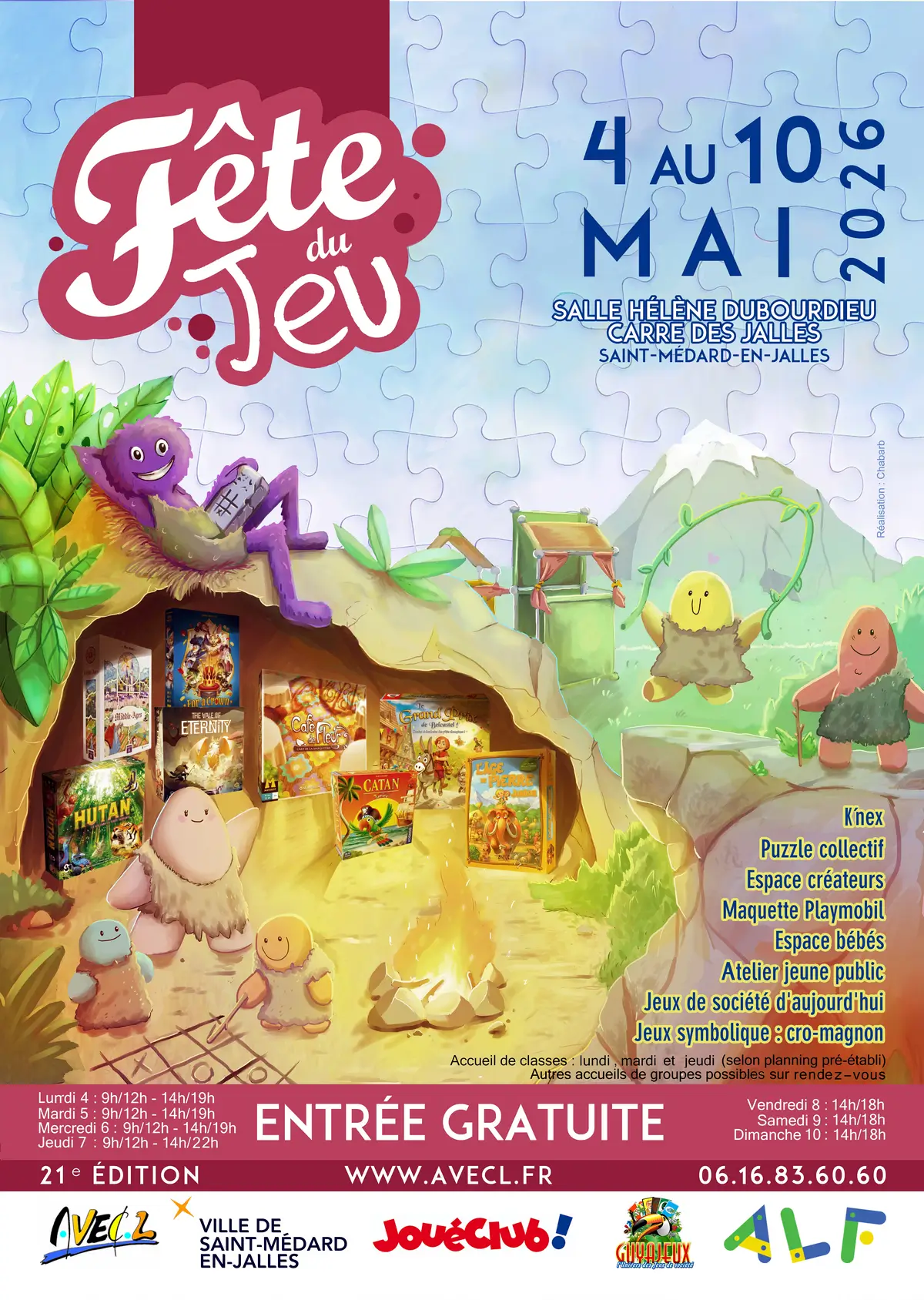 Affiche officielle Fête du jeu Saint-Médard-en-Jalles 2026