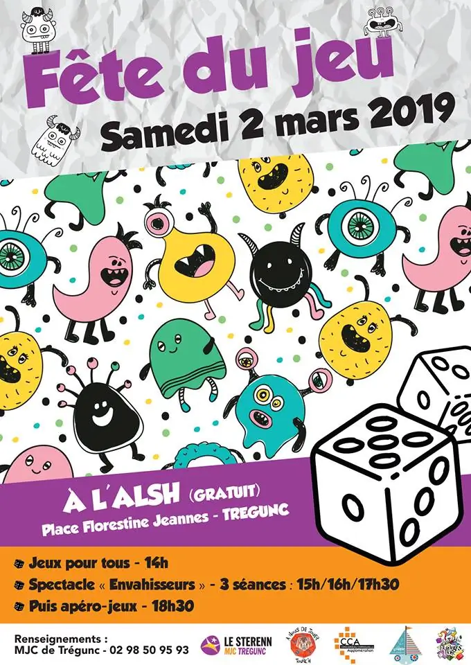 Official poster Fête du jeu de Trégunc 2019