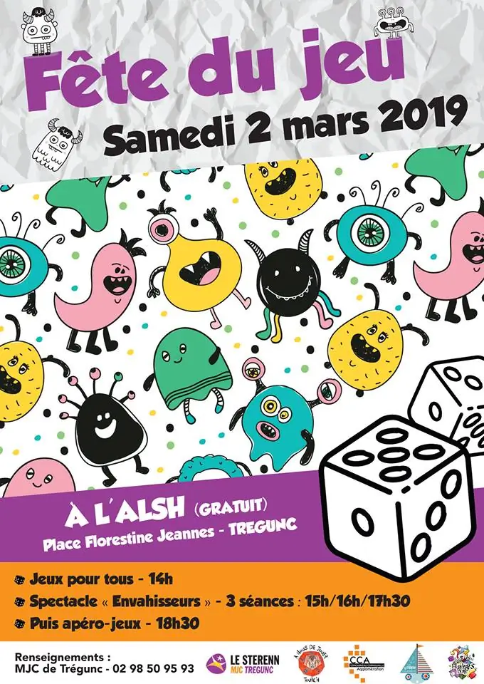 Affiche officielle Fête du jeu de Trégunc 2019