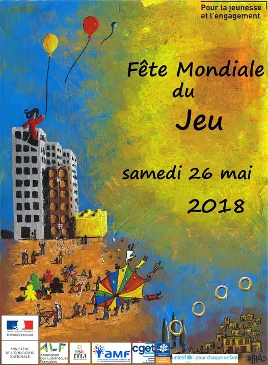Affiche officielle Fête mondiale du jeu 2018