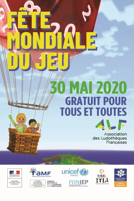 Affiche officielle Fête mondiale du jeu 2020