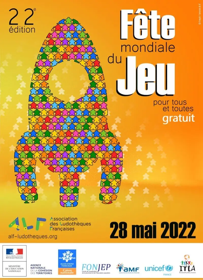 Affiche officielle Fête mondiale du jeu 2022