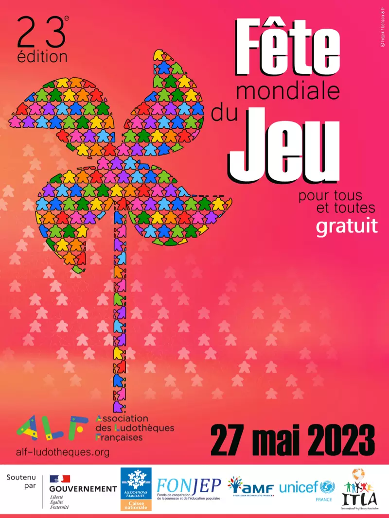 Affiche officielle Fête mondiale du jeu 2023