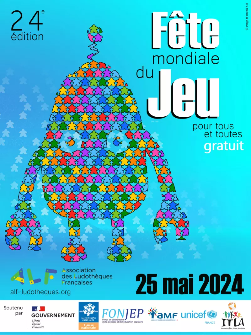 Affiche officielle Fête mondiale du jeu 2024