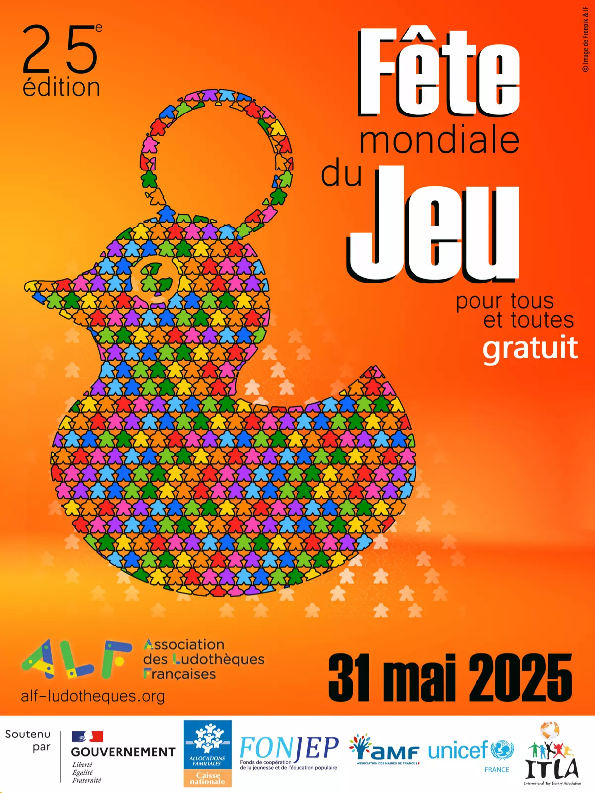 Official poster Fête mondiale du jeu 2025