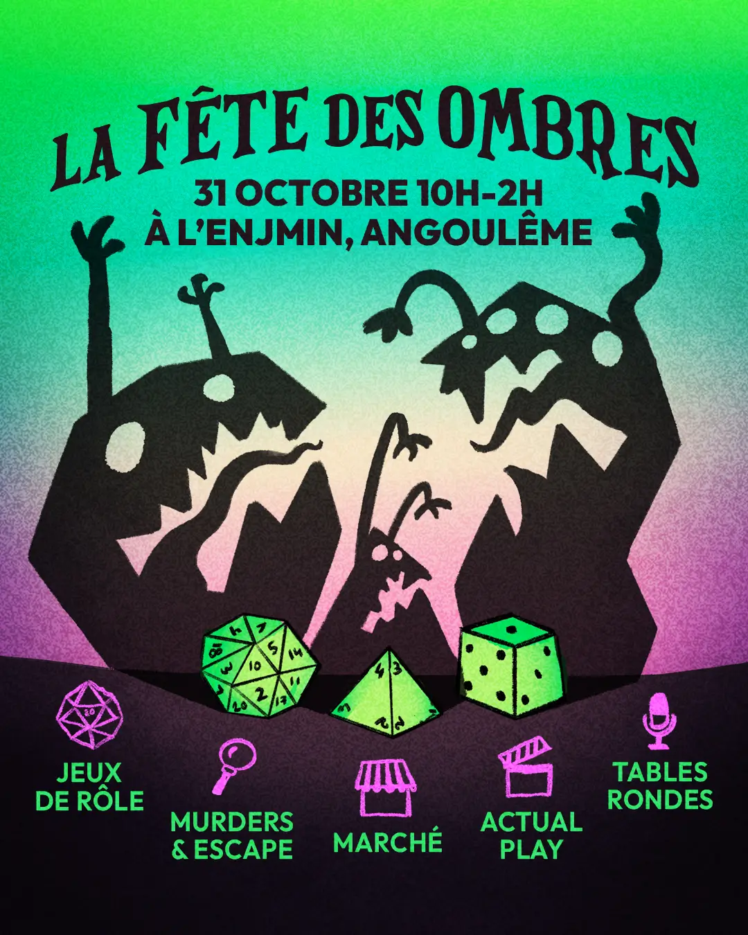 Official poster La Fête des Ombres 2026