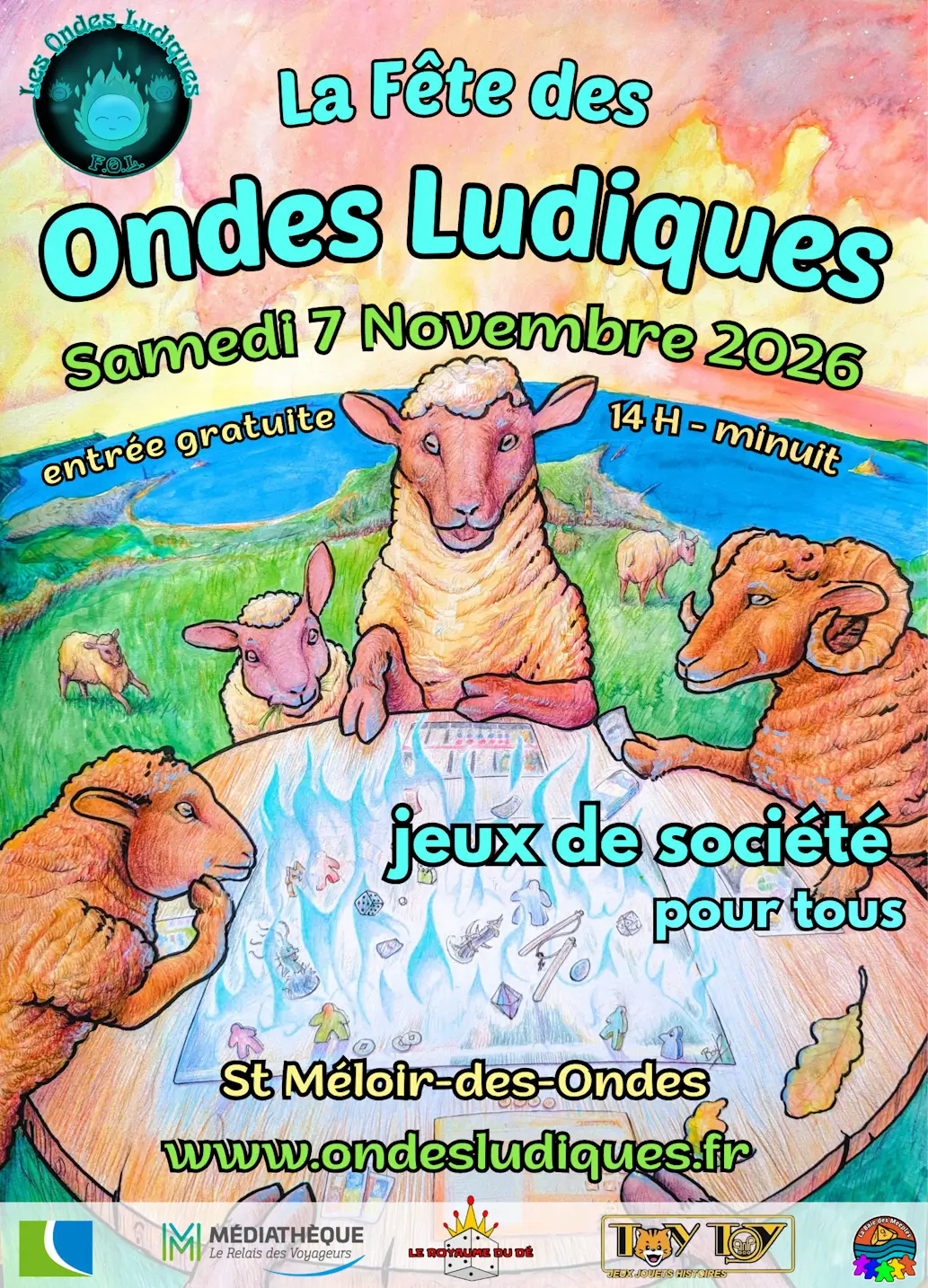 Affiche officielle Fête des Ondes Ludiques 2026