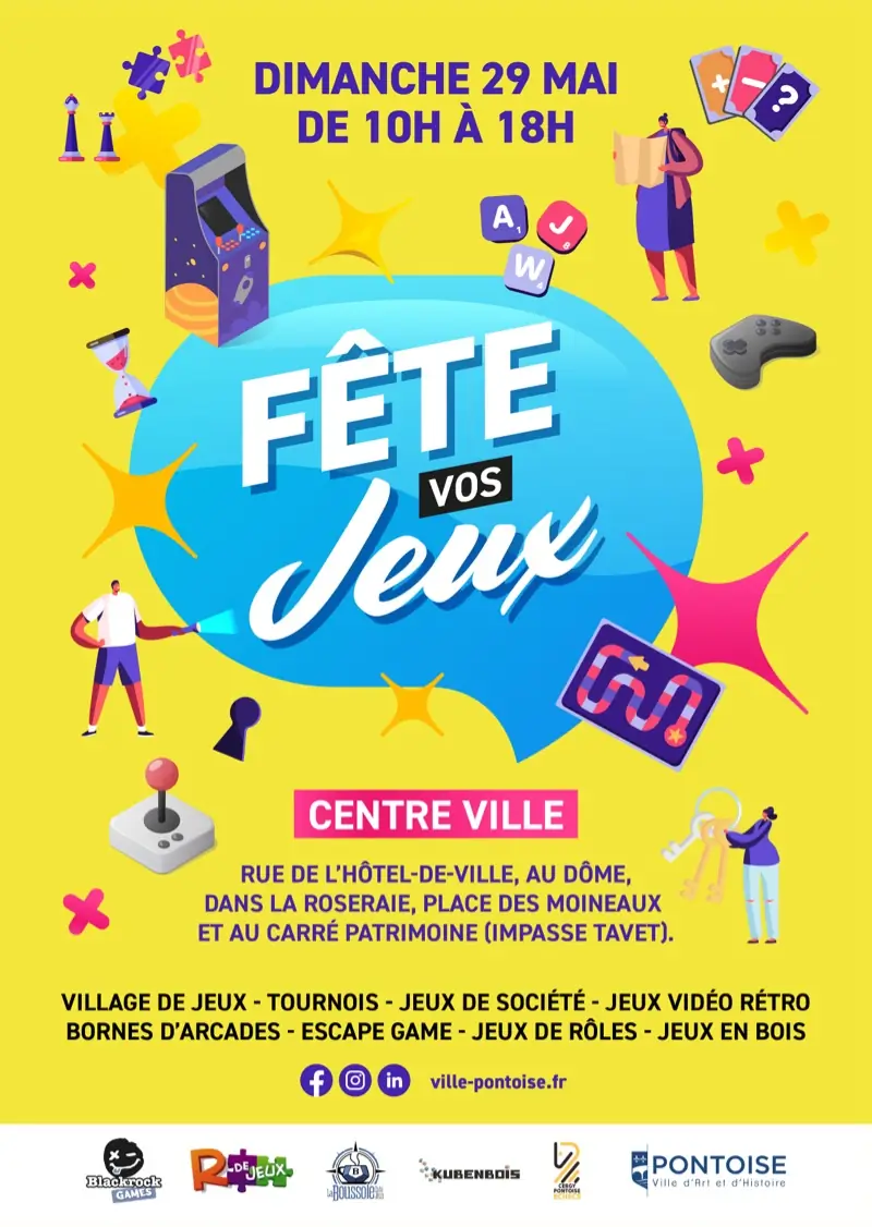 Affiche officielle Fête vos jeux 2022