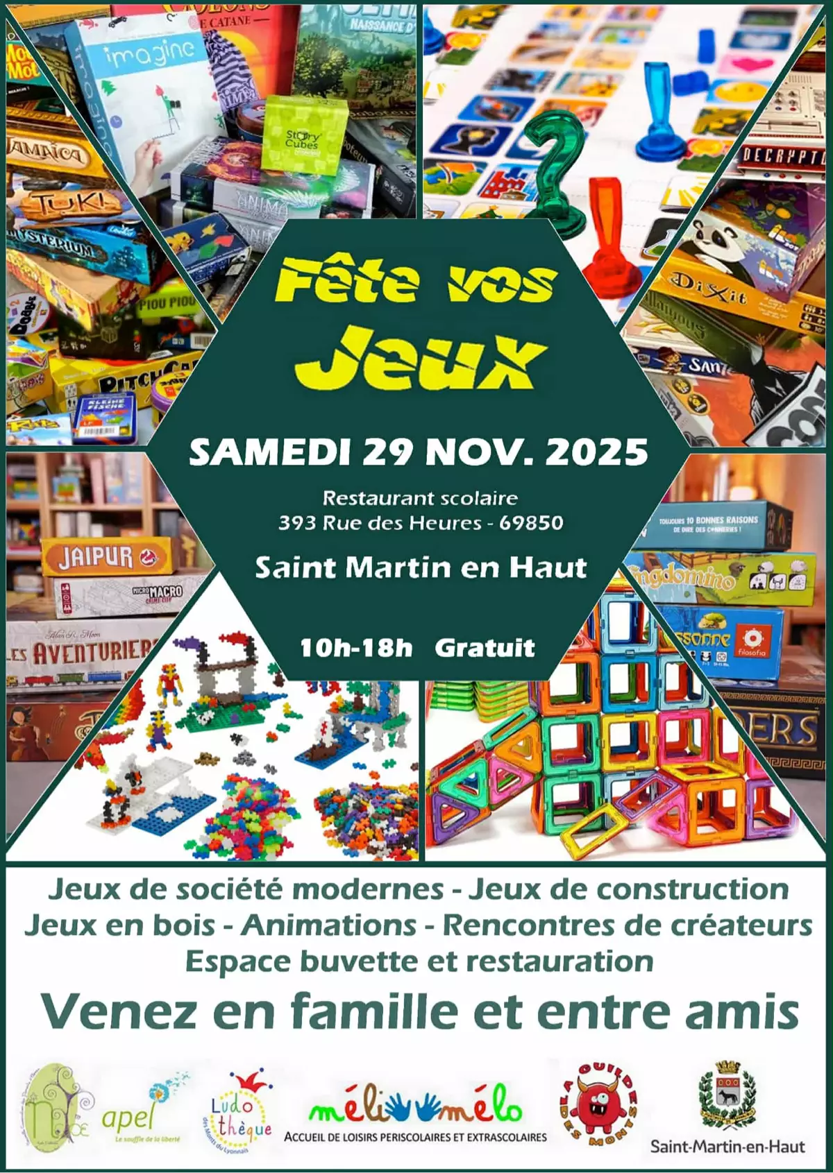 Affiche officielle Fête vos jeux ! 2025