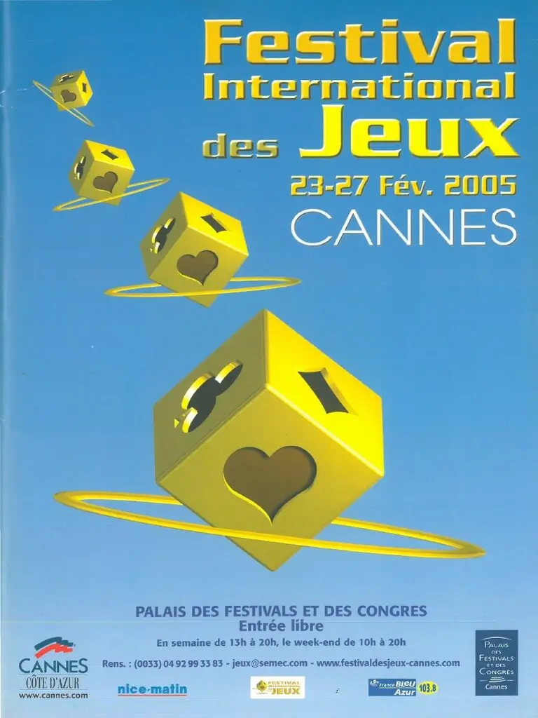 Affiche officielle Festival International des Jeux 路 FIJ Cannes 2005