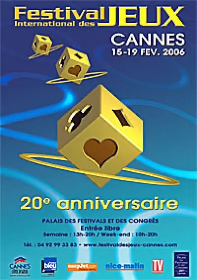 Affiche officielle Festival International des Jeux de Cannes, FIJ Cannes 2006