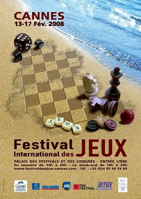 Affiche officielle Festival International des Jeux 路 FIJ Cannes 2008