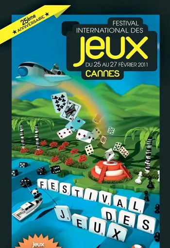 Affiche officielle Festival International des Jeux de Cannes, FIJ Cannes 2011