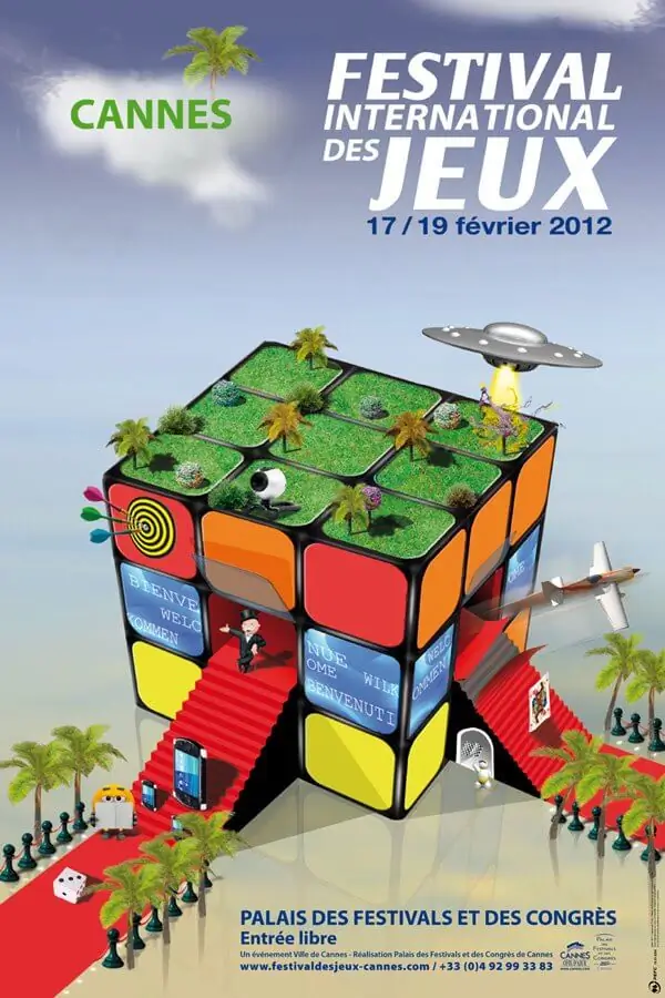 Affiche officielle Festival International des Jeux Â· FIJ Cannes 2012