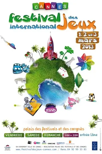 Affiche officielle Festival International des Jeux de Cannes, FIJ Cannes 2013