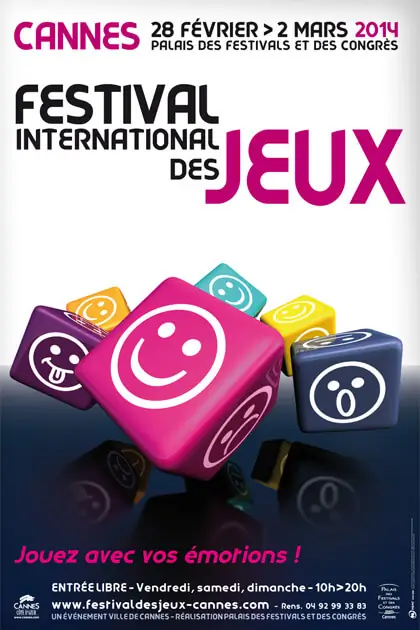 Affiche officielle Festival International des Jeux Â· FIJ Cannes 2014
