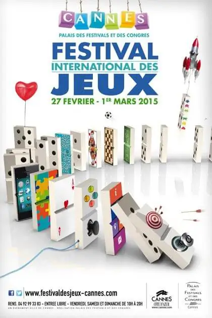 Affiche officielle Festival International des Jeux Â· FIJ Cannes 2015