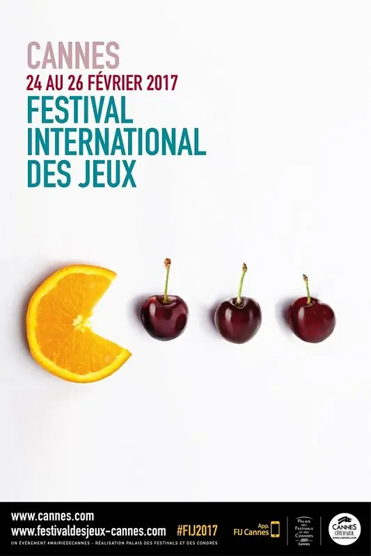 Affiche officielle Festival International des Jeux Â· FIJ Cannes 2017