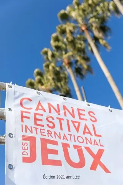 Affiche officielle Festival International des Jeux de Cannes, FIJ Cannes 2021