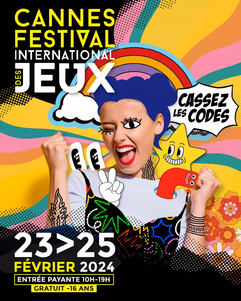 Affiche officielle Festival International des Jeux de Cannes, FIJ Cannes 2024