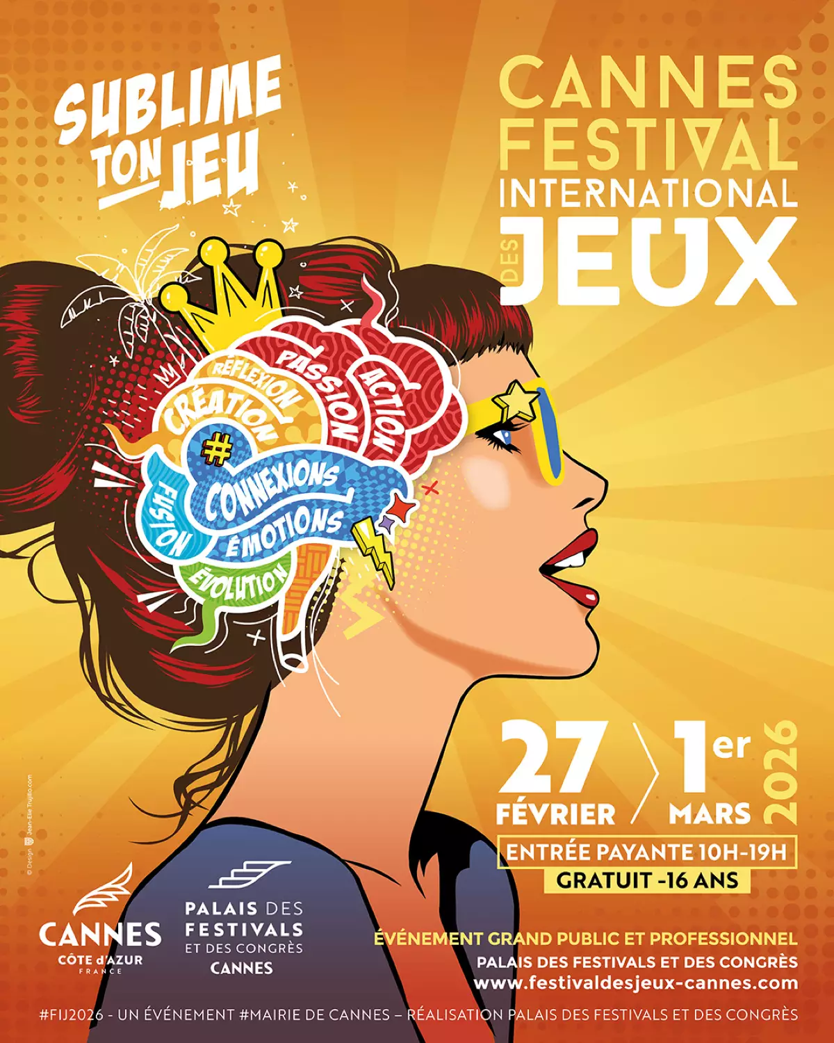 Official poster Festival International des Jeux de Cannes, FIJ Cannes 2026