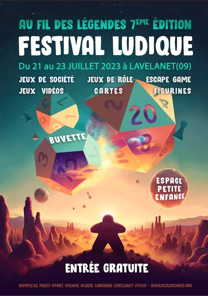 Official poster Au Fil des LÃ©gendes 2023