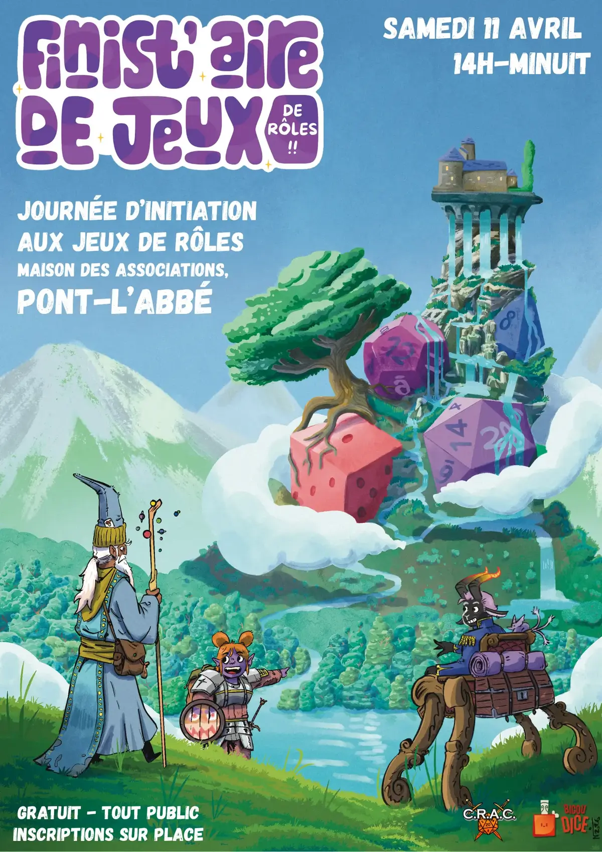 Affiche officielle Finist'aire de jeux de rôles 2026