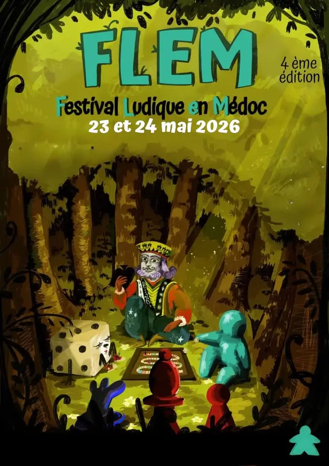 Official poster Le FLeM : Festival Ludique en Médoc 2026