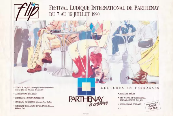 Affiche officielle Festival Ludique International de Parthenay - FLIP 1990