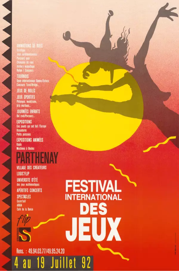 Affiche officielle Festival Ludique International de Parthenay - FLIP 1992