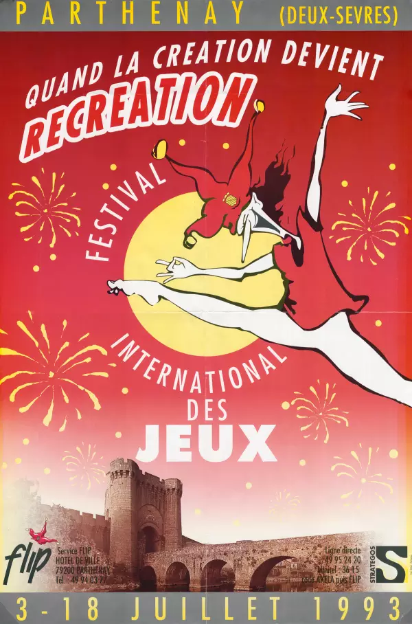 Affiche officielle Festival Ludique International de Parthenay - FLIP 1993