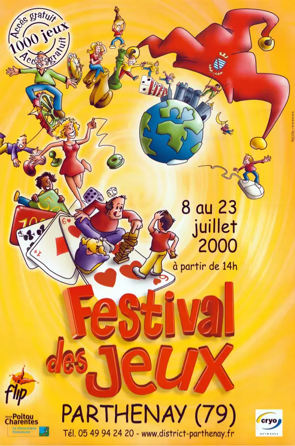 Affiche officielle Festival Ludique International de Parthenay - FLIP 2000