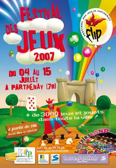 Affiche officielle Festival Ludique International de Parthenay - FLIP 2007