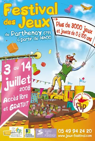 Affiche officielle Festival Ludique International de Parthenay - FLIP 2008