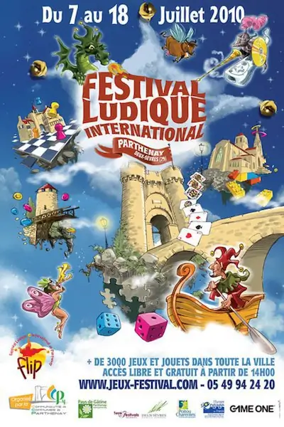 Affiche officielle Festival Ludique International de Parthenay - FLIP 2010