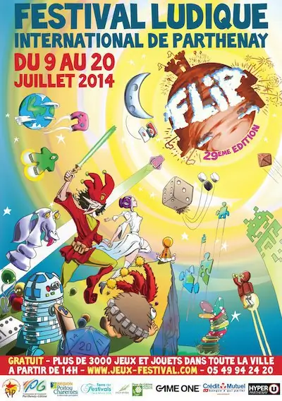 Affiche officielle Festival Ludique International de Parthenay - FLIP 2014