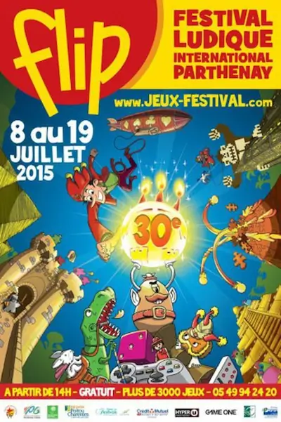 Affiche officielle Festival Ludique International de Parthenay - FLIP 2015