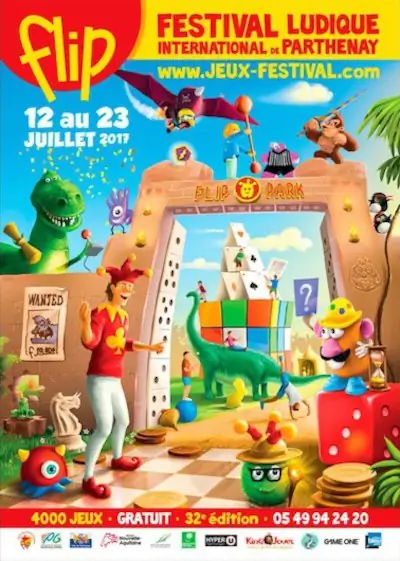 Affiche officielle Festival Ludique International de Parthenay - FLIP 2017