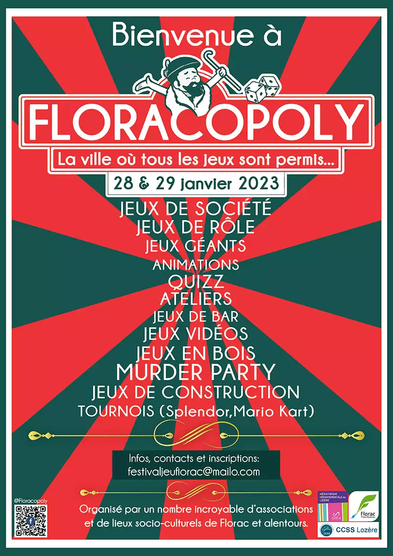 Affiche officielle Floracopoly 2023