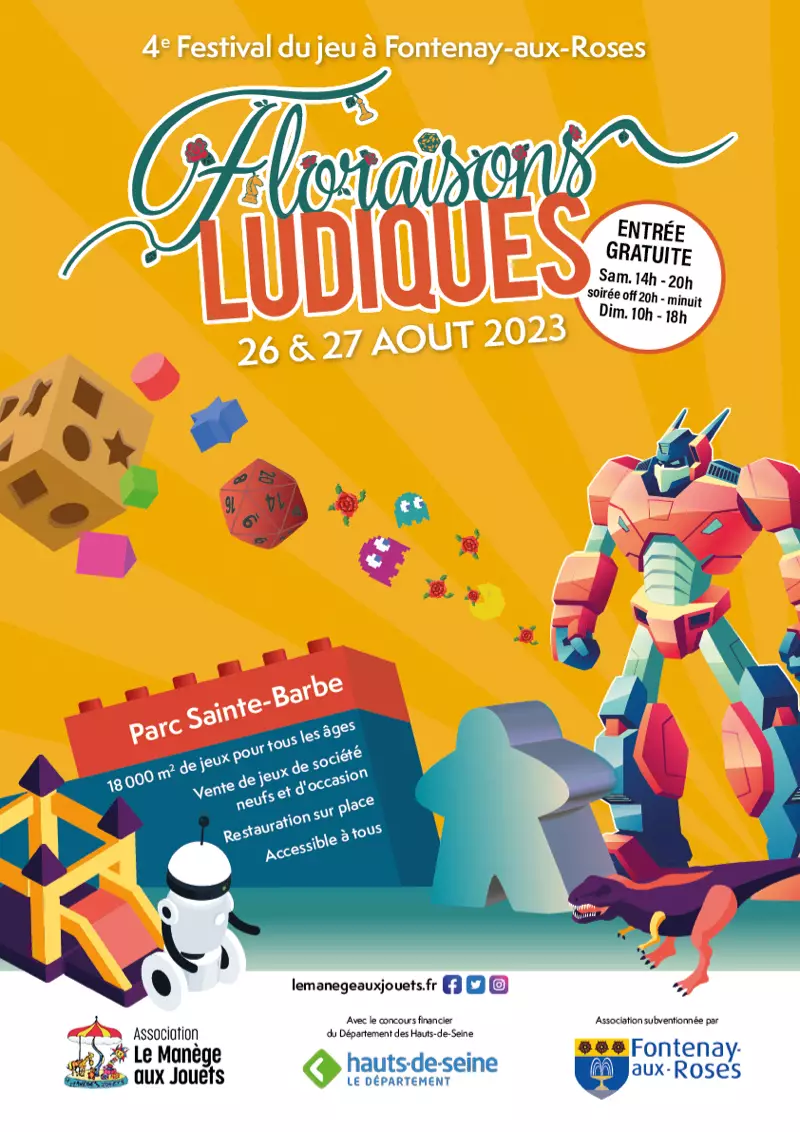 Affiche officielle Floraisons Ludiques 2023