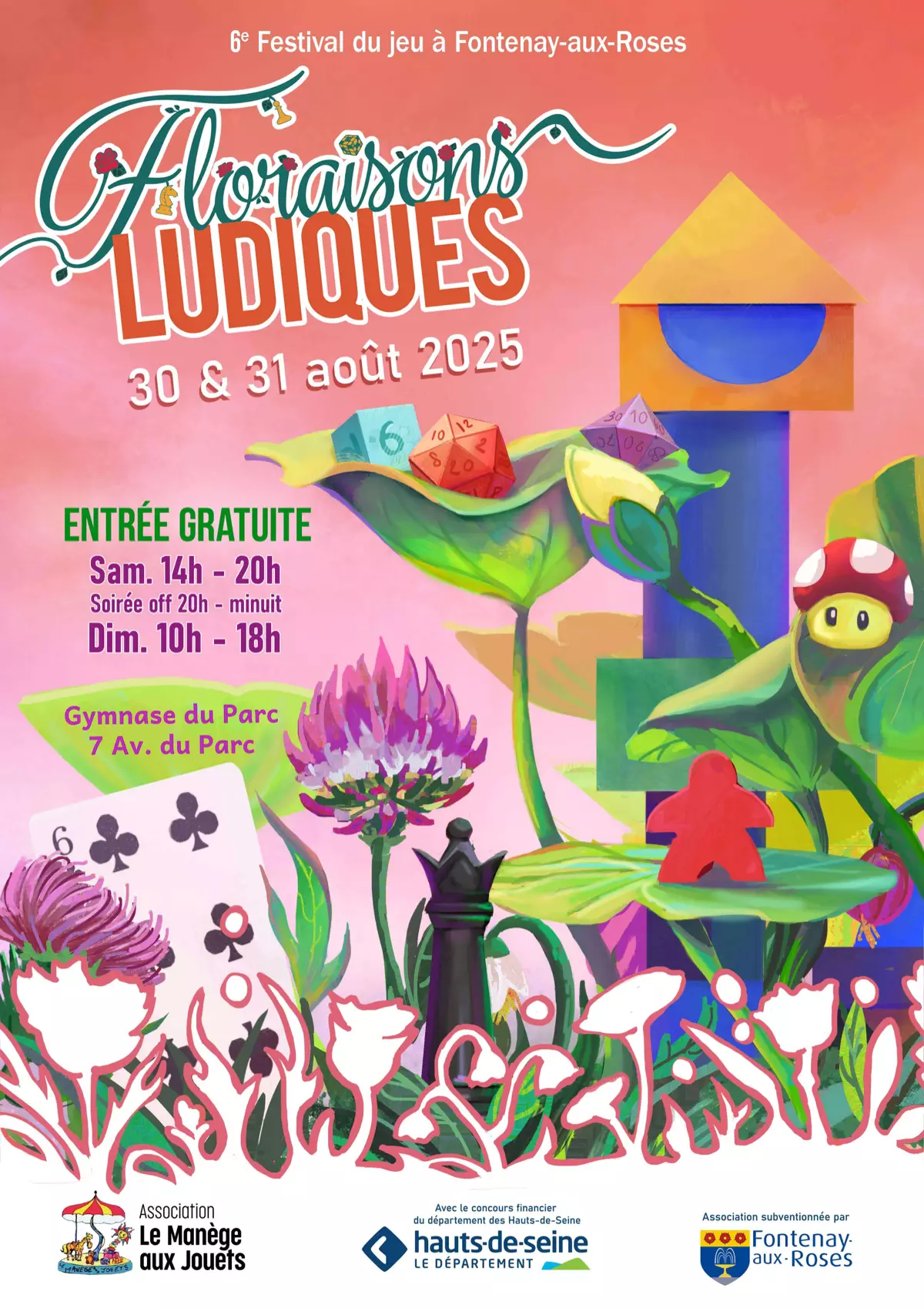Affiche officielle Floraisons Ludiques 2025