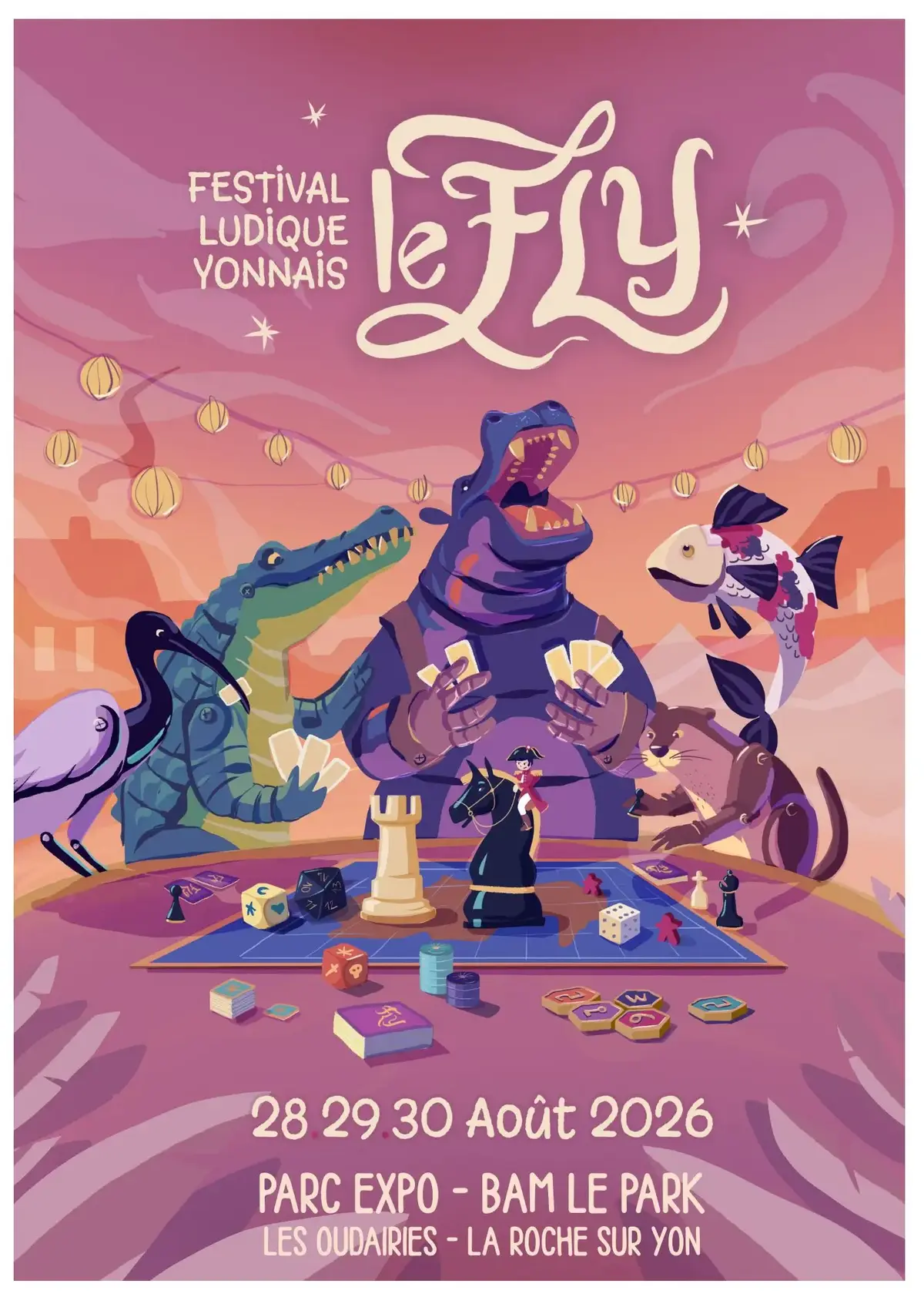 Affiche officielle Le Fly, Festival Ludique Yonnais 2026