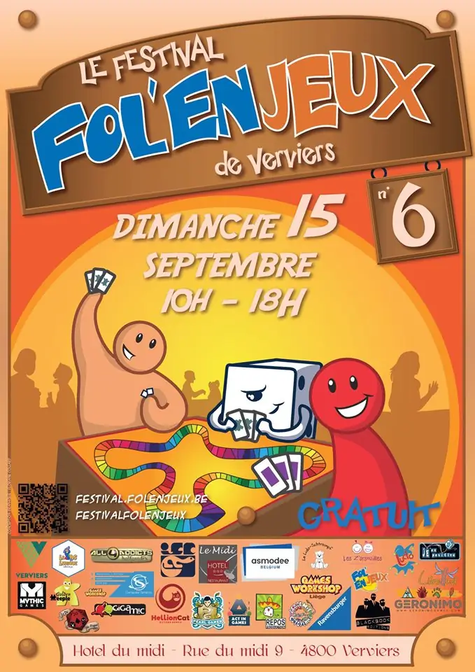 Official poster Festival Folenjeux 2019