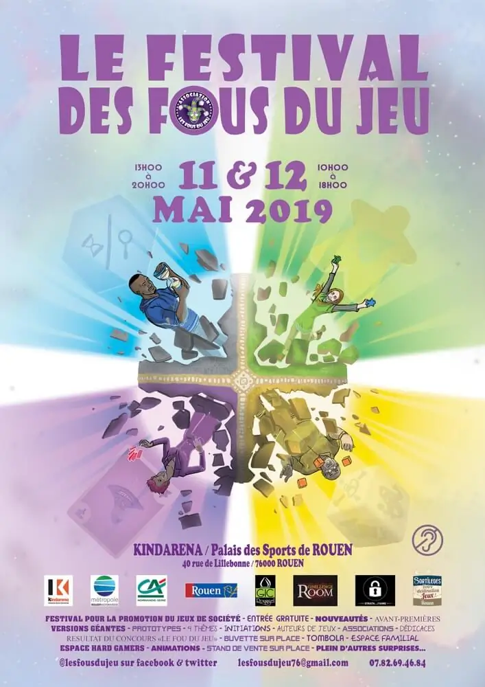 Affiche officielle Fous du jeu 2019