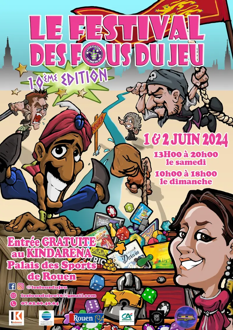 Affiche officielle Fous du jeu 2024