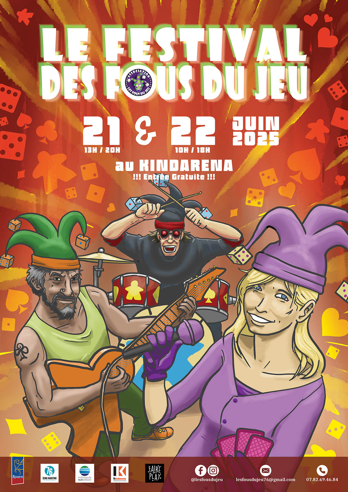 Affiche officielle Fous du jeu 2025